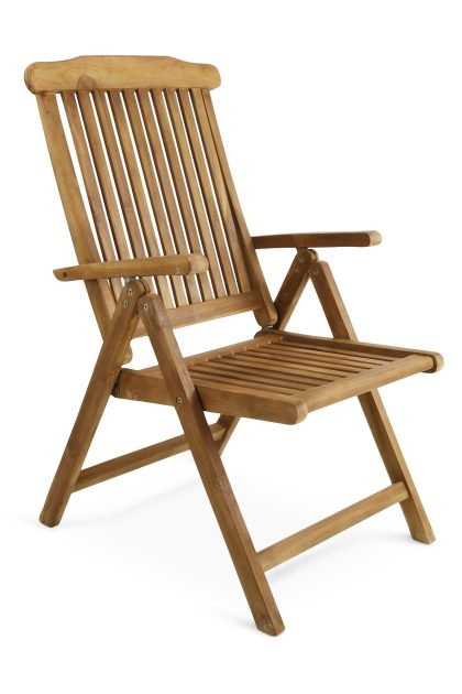 Positionsstol allvar i teak - trä|natur