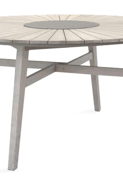 Rives matbord utomhus rund Ø150 cm - vit