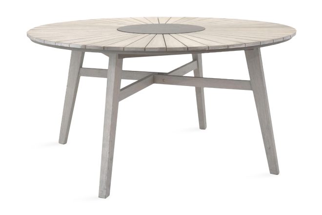 Rives matbord utomhus rund Ø150 cm - vit