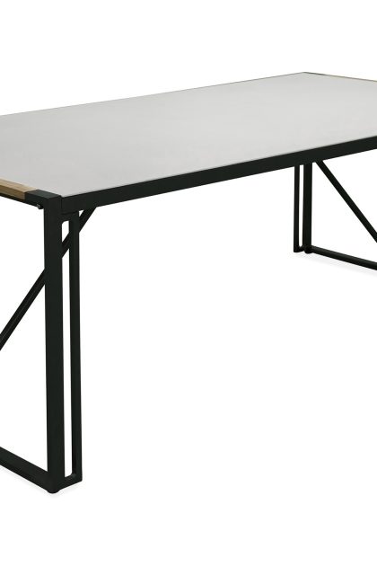 Texas matbord utomhus 200 cm - svart/grå
