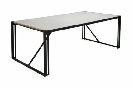 Texas matbord utomhus 200 cm - svart/grå