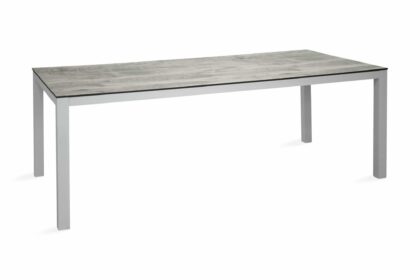 Llama matbord utomhus 205 cm - vit/grå