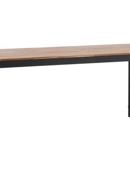 Bois matbord utomhus 200 cm svart/brun - venture home