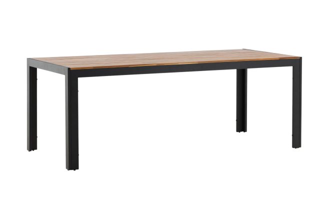 Bois matbord utomhus 200 cm svart/brun - venture home