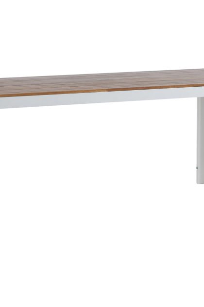 Bois matbord utomhus 200 cm - brun/vit