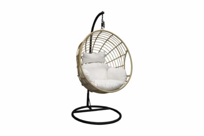 Viga hängstol utomhus - svart/natur