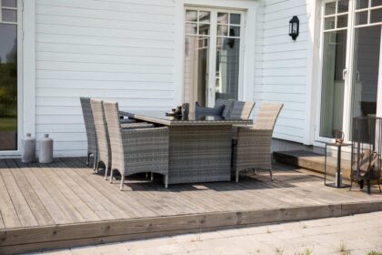 Padova matgrupp 200cm + 6 malin karmstolar - natur