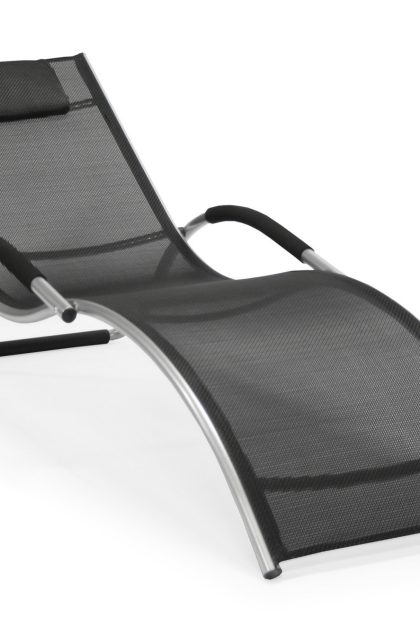 Solstol brigo 177x65x73 cm säte: textilin svart -