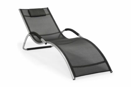 Solstol brigo 177x65x73 cm säte: textilin svart -