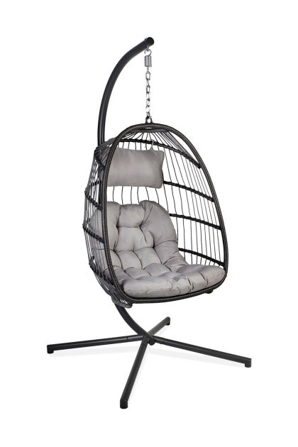 Hängstol utomhus yoyo med kuddar 100x95/110xh196 cm -