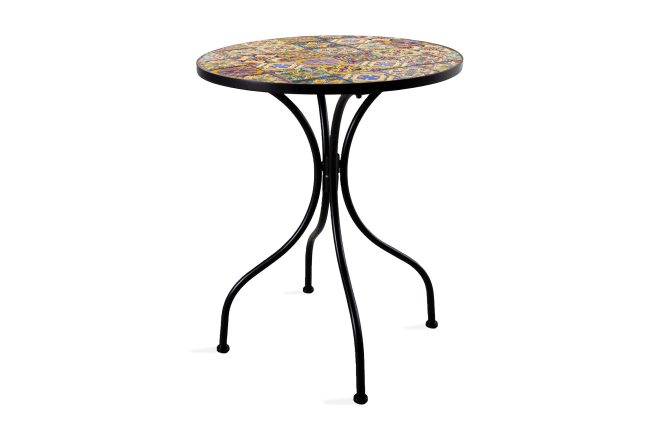 Utebord morocco d60xh71 mosaik topp med färgade motiv -