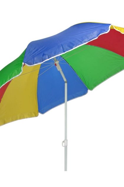 Hi strandparasoll 150 cm flerfärgad - flerfärgad