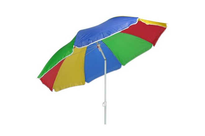 Hi strandparasoll 150 cm flerfärgad - flerfärgad