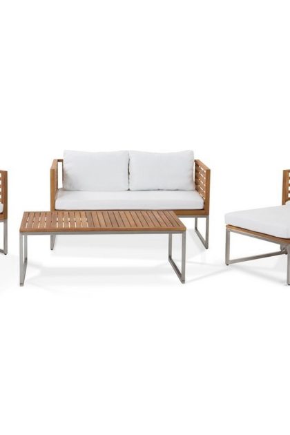 Loungegrupp utomhus bermuda - natur/vit