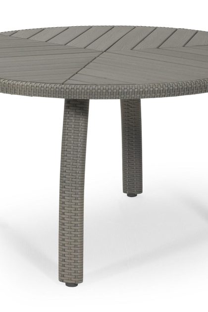 Matbord utomhus calgary Ø127 cm grå - grå|vit