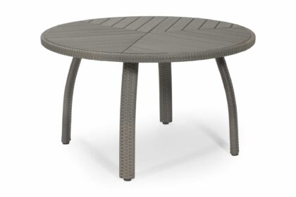 Matbord utomhus calgary Ø127 cm grå - grå|vit