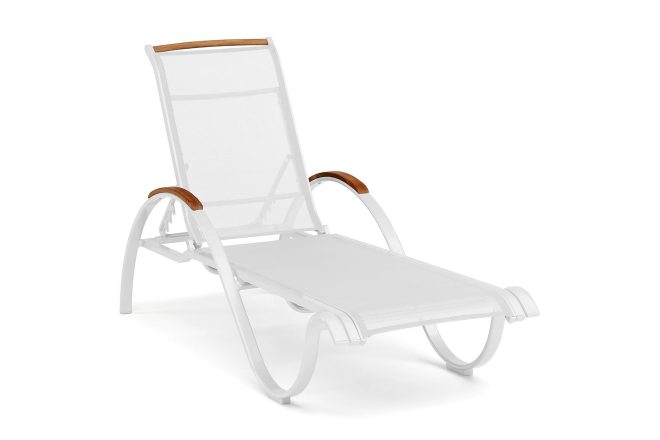 Solsäng nydala vit/teak - hillerstorp