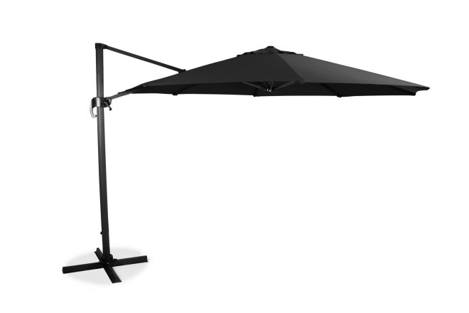 Hängparasoll xl 350cm - svart