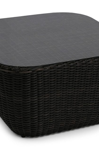 Monte carlo/s svart/brun bord 80x80x40 2t - svart|brun