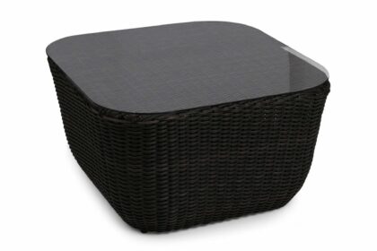Monte carlo/s svart/brun bord 80x80x40 2t - svart|brun