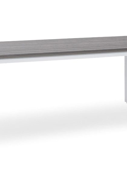 Matbord utomhus arlöv 200x90 cm grå/vit - hillerstorp