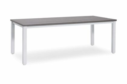 Matbord utomhus arlöv 200x90 cm grå/vit - hillerstorp