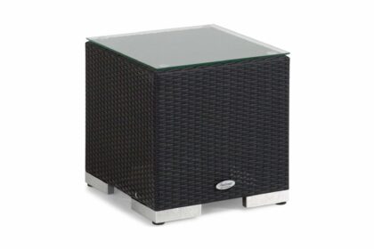 Sidobord utomhus bahamas 43 cm - svart/vit