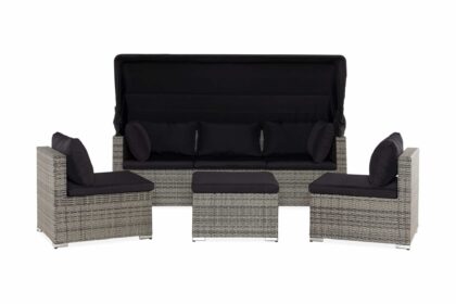 Soffgrupp utomhus vesterby - grå