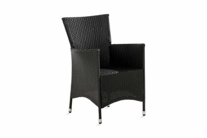 Thor utefåtölj - svart/svart