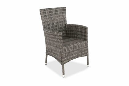 Utefåtölj thor - svart/grå