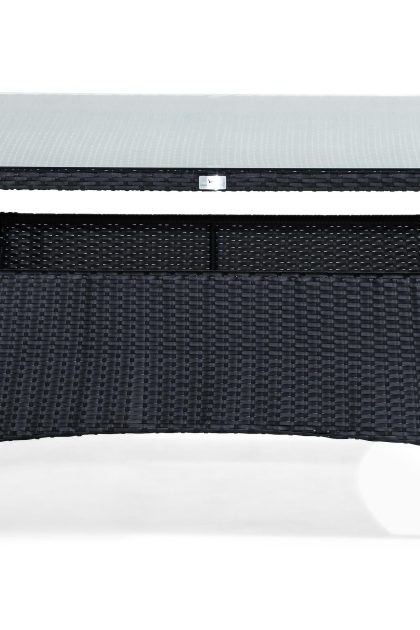 Matbord utomhus thor 140x90 cm - svart