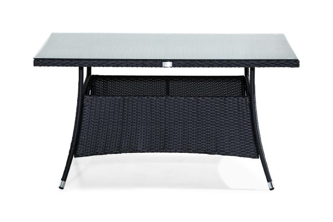 Matbord utomhus thor 140x90 cm - svart