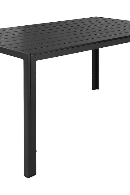 Utebord tunis 150x90 cm - svart|svart