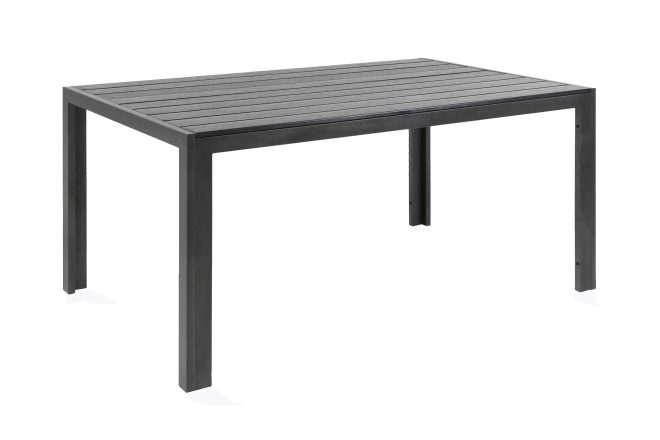 Matbord utomhus tunis 205x90 cm - svart