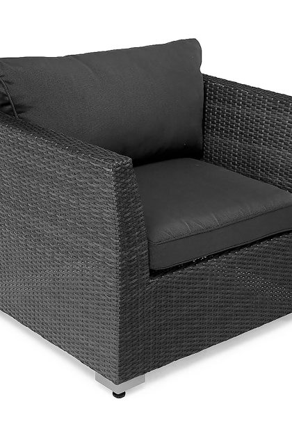 Utefåtölj wisconsin premium svart - venture home