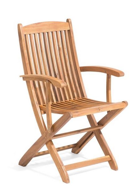 Stol lahaina med dyna 2-pack - natur/beige/akacia