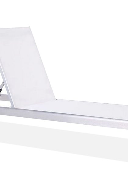 Vit solsäng solarolo 198 cm