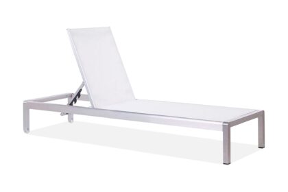 Vit solsäng solarolo 198 cm