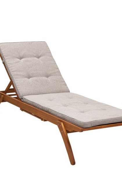 Solstol kettelle med dyna - brun/beige