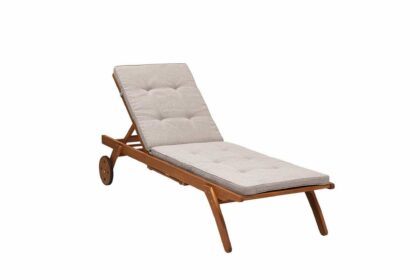Solstol kettelle med dyna - brun/beige