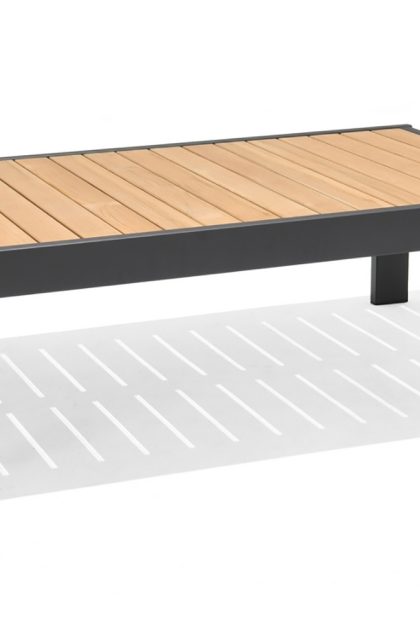 Cafébord palau 143 cm - trä/grå