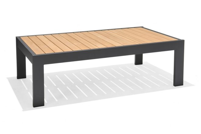 Cafébord palau 143 cm - trä/grå