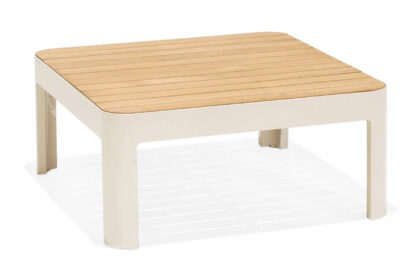 Cafébord portals 72 cm - vit/trä