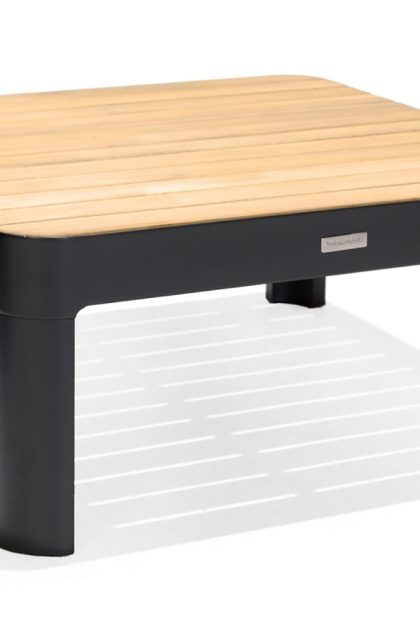 Cafébord portals 72 cm - svart/trä