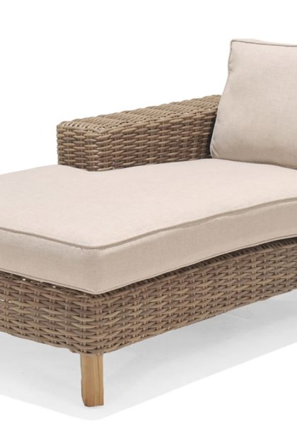 Utesoffa bahamas med armstöd höger - beige