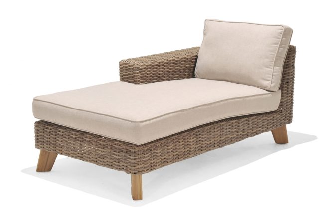 Utesoffa bahamas med armstöd höger - beige
