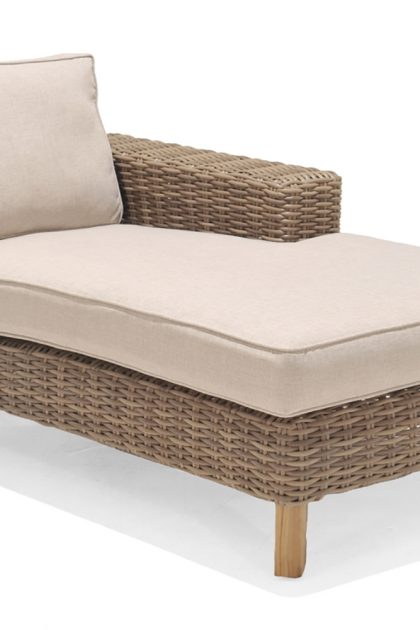Utesoffa bahamas med armstöd vänster - beige