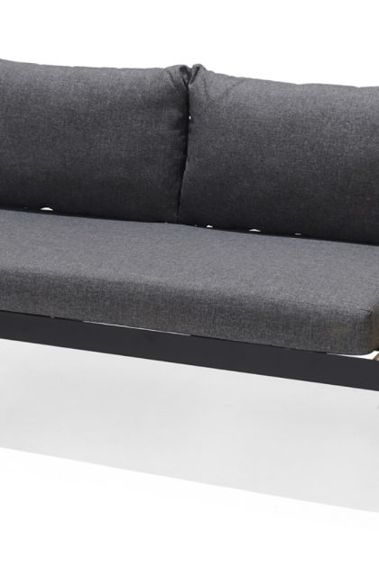 2-sits portals utesoffa - teak/svart