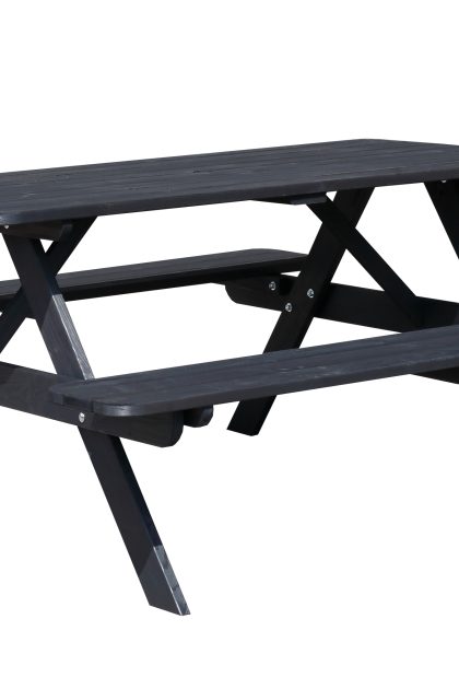 Picknickbord nancie 158 cm - kaffesvart