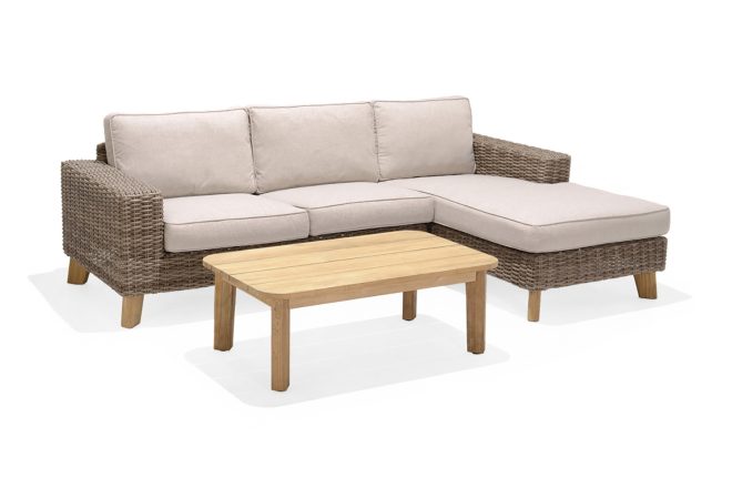 Loungegrupp utomhus bahamas 3-4-sits - beige